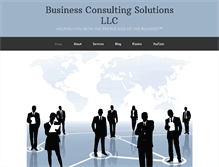 Tablet Screenshot of businessconsultingsolutionsllc.com